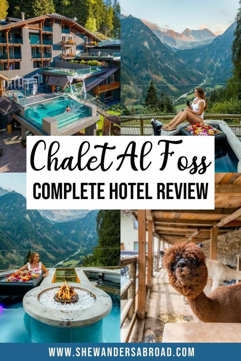 Wondering what it's like to stay in the Instagram-famous Chalet Al Foss Alp Resort? Read this complete hotel review to find out! | Chalet Al Foss hotel | Chalet Al Foss Italy | Instagram famous hotel in the Dolomites | Best hotels in the Dolomites | Best hotels in Italy | Where to stay in the Dolomites | Most unique hotels in the world | Unique hotels in Europe Chalet Al Foss, Hotels In Italy, Italy Instagram, Instagram Famous, The Dolomites, Italy Travel Tips, Unique Hotels, Road Trip Itinerary, Best Hikes