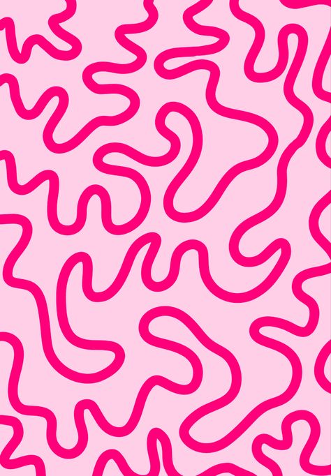 Barbie Design Background, Groovy Pink Wallpaper, Pink Funky Wallpaper, Pink Squiggle Wallpaper, Half Tone Texture, Funky Patterns Wallpaper, Preppy Patterns Wallpapers, Pink Groovy Wallpaper, Simple Pattern Wallpaper