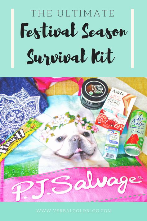 The Ultimate Festival Season Survival Kit via Verbal Gold Blog Festival Survival Kit, Survival Kit, Festival Season, Warm Weather, Real Life, Atlanta, Festival, Pure Products, Gold