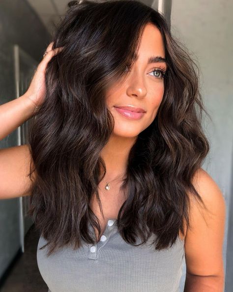 What Is the Best Hair Color for Green Eyes for 2022 - Hair Adviser Rich Chocolate Hair Color, Natural Dark Hair, Hair Colour For Green Eyes, Brown Hair Inspiration, Unnatural Hair Color, Mocha Hair, Dark Brunette Hair, Hair Color Chocolate, Brown Hair Inspo