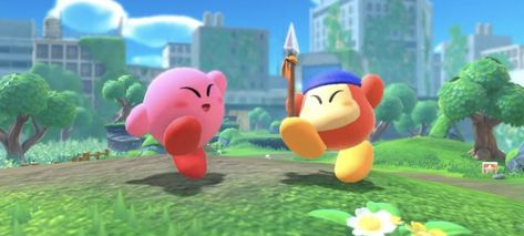 Kirby Screencaps, Kirby Long Widget, Kirby Widgets Long, Kirby And Waddle Dee Matching Pfp, Kirby Header, Kirby Banner, Waddle Dee, Kirby Nintendo, Kirby Art