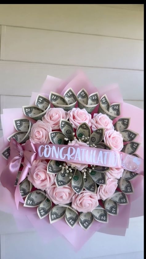 Floral Arrangments & Money Bouquet | Us girls just want chocolates, money, and flowers 💌 . . . . . . . . . #moneybouquet #floral #roses #ramos #ramobuchon #flowerarrangement … | Instagram Money And Rose Bouquet, Money Ramo, Flower Bouquet With Money, Money Wreath, Money Flower Bouquet, Ramo Ideas, Coquette Diy, Red Flower Bouquet, Ribbon Rose Bouquets