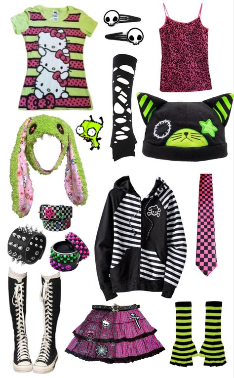 scene, scenecore, rawr, xd, outfit, kawaii, monster Scene Clothing, Silly Clothes, Scene Outfits, Scene Girls, Funky Outfits, Scene Fashion, Scene Kids, Mia 3, Emo Outfits