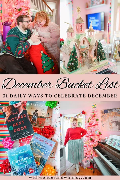 Christmas Pajama Photoshoot, Xmas Bucket List, Pajama Photoshoot, December Bucket List, Holiday Bucket List, Christmas Content, With Wonder And Whimsy, Wonder And Whimsy, Christmas Getaways