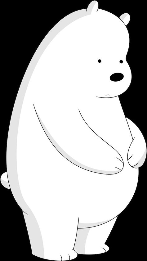 Bear Growling, Beruang Grizzly, Stomach Growling, Ice Bear We Bare Bears, L Wallpaper, We Bare Bears Wallpapers, Ice Bear, Iphone Wallpaper Hipster, Ice Bears