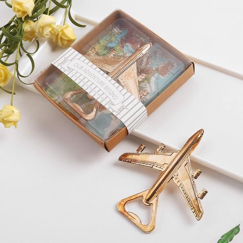 PRICES MAY VARY. "OUR ADVENTURE BEGINS!" – Let the Adventure Begin ADORABLE GIFT BOX - This airplane bottle opener comes in an adorable gift box, ready to be given away. PERFECT GIFT - For that special traveler always reminiscing of their world travels. Great gift for pilots, flight attendants or military veterans. WEDDING PARTY FAVOR - Great wedding, graduation, bridal shower, anniversary or birthday present. Your guests will love this practical souvenir and remember your party for years to com Gifts For Pilot, Aviation Gift Ideas, Airplane Bottle Opener, Our Adventure Begins, Plane Decor, Baby Shower Return Gifts, Pilot Airplane, Airplane Decor, Motorcycle Gifts