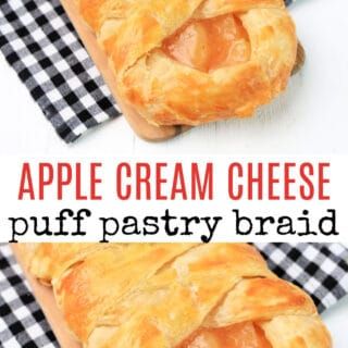 Puff Pastry Apple Pie, Puff Pastry Braid, Pastry Braid, Cream Cheese Puffs, Puff Pastry Apple, Lemon Bread Recipes, Cream Cheese Puff Pastry, Apple Cream Cheese, Cream Cheese Pastry