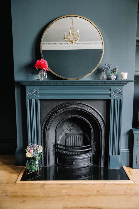 Painted Fireplace Mantels, Poppy Deyes, Victorian Living Room, Paint Fireplace, Victorian Bedroom, Victorian Fireplace, Modern Victorian, Faux Fireplace, Fireplace Remodel