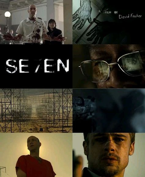 Se7ven Movie, David Fincher Wallpaper, The Killer David Fincher, David Fincher Movies, David Fincher Cinematography, Se7en Movie, Se7en 1995, Seven Movie, Detective Movies