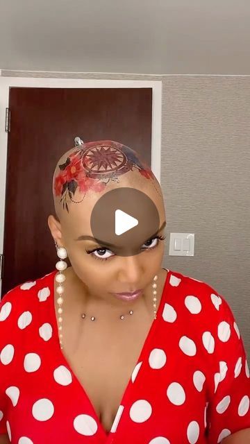 The Baldie Movement on Instagram: "😱 Have y’all seen these super cute scalp embellishments by @baldheadbougie. We are definitely going to support and grab a few, you should too. Let’s support our fellow baldie boo. 🙌🏾  #TheBaldieMovement - Rock your bald with care, confidence, and style. 🙌🏾" Headbands For Bald Women, Fashion For Bald Women Style, Bald Head Accessories, Bald Women Style, Bald Black Women, Bald Head Tattoo, Bald Women Fashion, Bald Hairstyles For Women, Bald Head Women