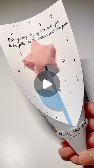 New Year Diy, A Happy New Year, December 30, Star Diy, Paper Stars, Good Luck, Diy Gifts, Happy New, Happy New Year