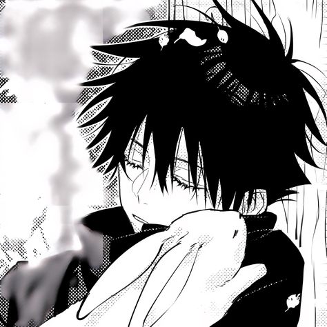 Megumi Fushiguro, Anime Monochrome, Cute Profile Pictures, Art Icon, Anime Couples Drawings, Best Anime Shows, Cute Icons, Jujutsu Kaisen, Anime Character