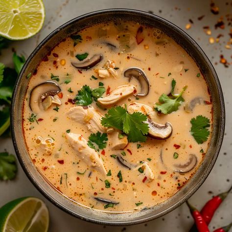 Slow Cooker Thai Soup, Crockpot Tom Yum Soup, Thom Ka Soup, Tom Kha Soup Crockpot, Thom Kha Soup, Crockpot Tom Kha Soup, Tom Ka Soup, Easy Tom Kha Soup, Tom Kha Soup Recipe