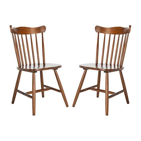 Reeves Traditional Dining Chair - Set of 2, Color: Walnut - JCPenney Mismatched Dining Chairs, Traditional Dining Chairs, Rattan Dining, Traditional Dining, Rattan Dining Chairs, Dining Chair Design, Wood Counter, Furniture Dining Chairs, Armless Chair