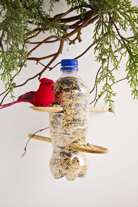 Make a Recycled Plastic Bottle Bird Feeder - Welcome To Nana's