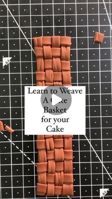 Basket Cake Tutorial, Basket Cake Design, Basket Cakes, Basket Weave Cake, Model Magic, Fondant Flowers, Sewing Baskets, Basket Design, Cake Tutorial