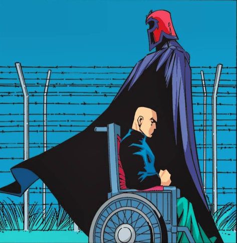 Professor X And Magneto Fanart, Professor X Comic, Magneto Fanart, Magneto And Charles, Professor X And Magneto, Magneto Comic, X-men Wallpaper, Professor Xavier, Retro Comic Art