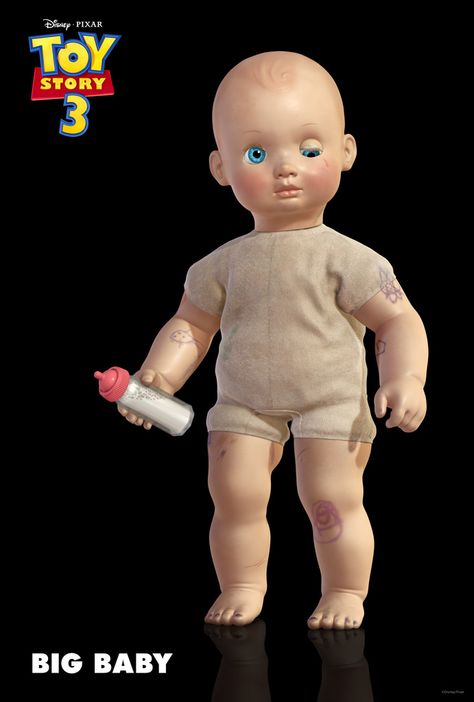 Big Baby from Toy Story 3. Creepy and Cute, haha! Toy Story 3 Movie, Toy Story Dolls, Toy Story Toys, Big Baby Dolls, Don Rickles, Toy Story 1995, Films Disney, Dibujos Toy Story, Toy Story Baby