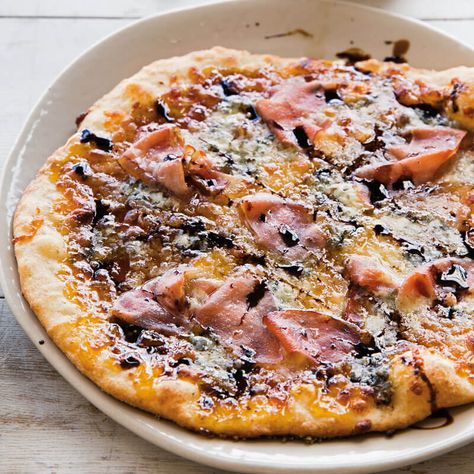 Fig Jam Pizza, Prosciutto Pizza Recipes, Fig Pizza, Gorgonzola Pizza, Prosciutto Pizza, Balsamic Reduction, Cauliflower Crust Pizza, Pizza Recipes Homemade, Pasta Dough