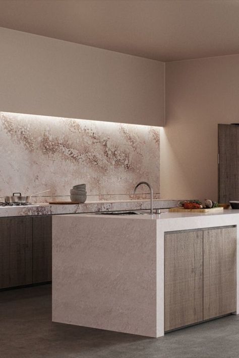 Excava quartz countertops crom Caesarstone can add life to your kitchen with it's subtly vibrant veins. Quartz Stone Countertops, Quartz Countertop, Quartz Countertops, Quartz Stone, Kitchen Island, Countertops, Kitchen Design, Stone, Home Decor