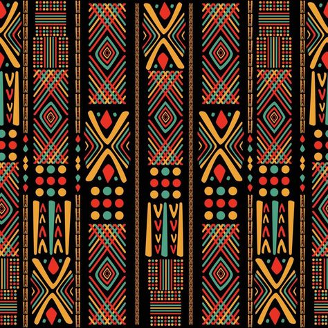 Pan Africa Color Seamless Pattern Concept African Pattern Fabric, Radha Raman, Africa Art Design, African Pattern Design, African Colors, Muster Tattoos, Afrique Art, 타이포그래피 포스터 디자인, Afrikaanse Kunst