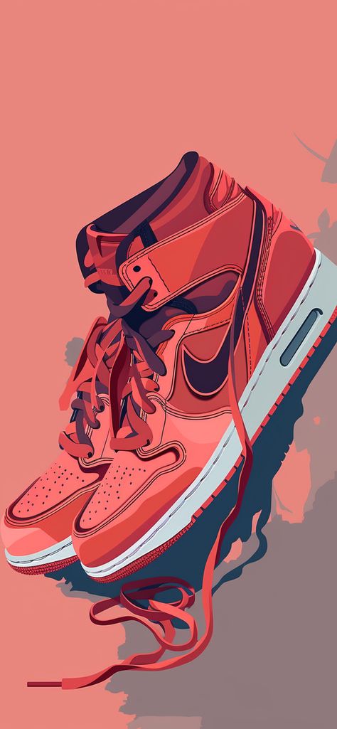 Red Nike Air Jordan Retro 1 Wallpaper - Nike Air Jordan Wallpaper Jordan 1 Wallpaper, Jordan Shoes Wallpaper, Jordan Wallpaper, Air Jordan Red, Sneakers Illustration, Jordan Logo Wallpaper, Air Jordan Retro 1, Sneakers Wallpaper, Nike Art