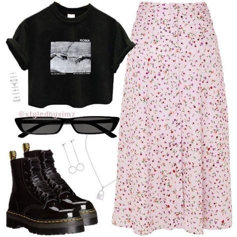 Outfit Designer, Baddie Tips, A Skirt, Inspired Outfits, Outfits Casual, Mode Inspiration, Looks Vintage, Polyvore Outfits, Retro Outfits