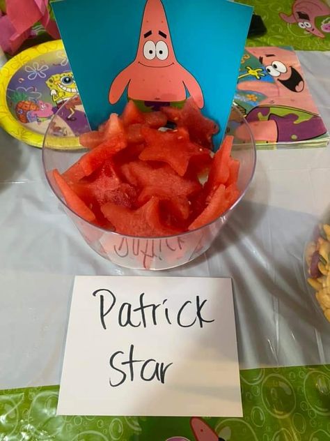 Spongebob Birthday Ideas Decorations, Spongebob Birthday Activities, Sponge Bob 25 Birthday Ideas, Spongebob Drinks Alcohol, Spongebob Charcuterie Board, Spongebob Movie Night, Spongebob Themed Bachelorette Party, Spongebob Themed Food Ideas, Pretty Patties Spongebob