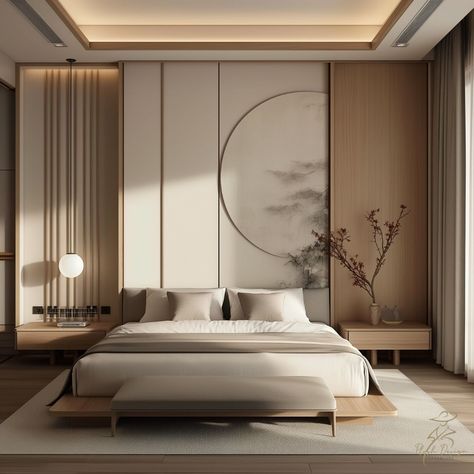 Minimalism has been a popular interior design staple for decades. However, if pure minimalism is a little 'dull' then you'll love our fusion of asian influences. It's a brilliant, and elegant, way to notch up your minimalist decor. Read it on https://loom.ly/xfTzMkw All renders created by Plush Design Interiors #asianminimalism #plushdesigninteriors #adelaideinteriordesigner #interiordesigneradelaidehills #adelaidedesignblog Interior Design Full House, Secondary Bedroom Ideas, Japandi Style Bedroom Modern, Tropical Villa Bedroom, Nordic Interior Design Bedroom, Bedroom Moodboard Interior Design, Minimal Bedroom Interior, Bedroom Design Minimalist, Elegance Interior Design