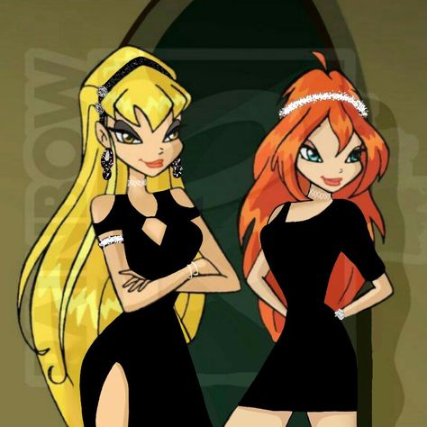 Cartoon Girls, Blonde, Hair, Black