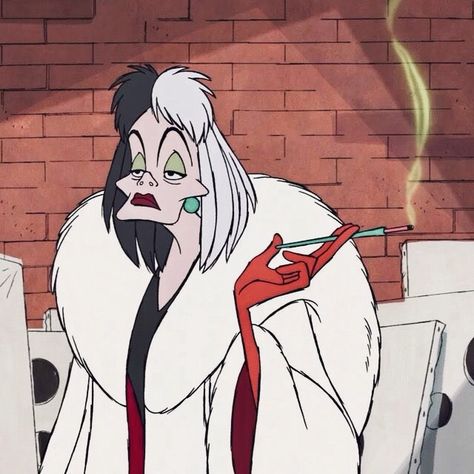 Cruella De Vil “One Hundred and One Dalmatians “ (Buena Vista 1961) Vintage Cartoons, Cruella Deville, Cartoon Profile Pictures, Art Disney, American Dad, Wallpaper Iphone Disney, Pinturas Disney, Disney Aesthetic, Cartoon Memes