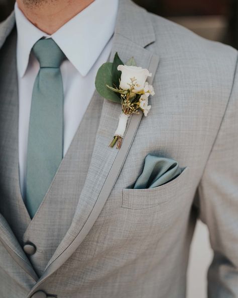 Grey Suit Wedding, Groomsmen Grey, Wedding Tux, Groom Wedding Attire, Chattanooga Wedding, Sage Wedding, Wedding Suits Groom, Sage Green Wedding, Groomsmen Suits