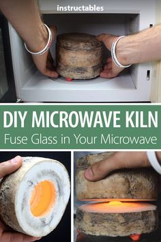 Microwave Kiln, Pottery Kiln, Glass Fusing Projects, Diy Glass Bottle Crafts, Diy Workshop, Glass Bottle Crafts, Diy Pottery, Diy Life Hacks, Diy Home Crafts