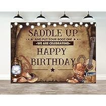 Cowboy Happy Birthday, Cowboy Party Decorations, Cowboy Themed Birthday Party, Wild West Party, Birthday Party Background, Cowboy Birthday Party, Anniversary Party Decorations, Kids Birthday Party Decoration, Wilde Westen