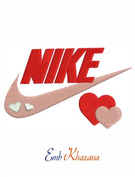 Nike Heart Embroidery Design Logo Pes, Heart Machine Embroidery, Coffee Shop Logo, Event Logo, Heart Embroidery, Patriotic Flag, Nike Brand, Unicorn Design, Applique Embroidery Designs