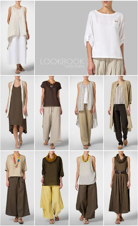 VIVID LINEN clothing - LOOKBOOK Therapist Style, Clothing Lookbook, Sukienki Maksi, Vivid Linen, Stil Boho, Linen Fashion, Linen Clothing, Couture Mode, 가을 패션