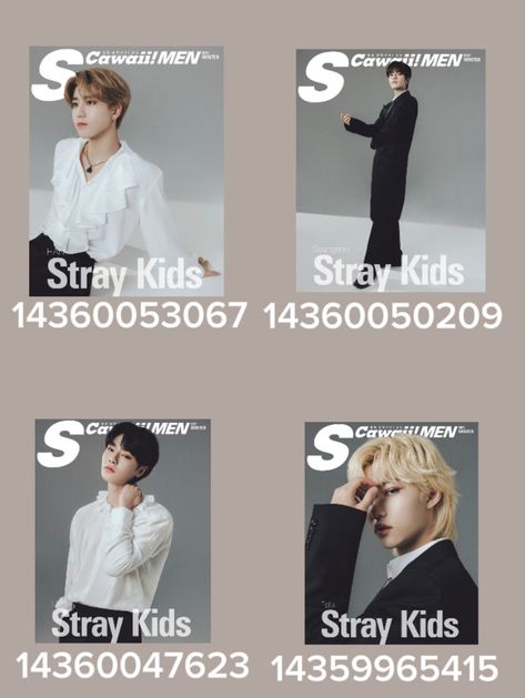 #roblox #build #poster #skz #straykids #poster #teen #codes #fashion Skz Bloxburg Codes, Painting Roblox Codes, Straykids Bloxburg Decals, Roblox Codes For Decals, Berry Avenue Codes Japanese, Bloxburg Decals Codes Basketball, K Pop Bloxburg Codes, Stray Kids Bloxburg Decals, Decals Roblox Codes