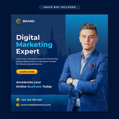 Digital Agency Social Media Design, Webinar Design, Agency Instagram, Digital Ads, Types Of Social Media, Media Kit Template, Performance Marketing, Business Poster, Instagram Banner