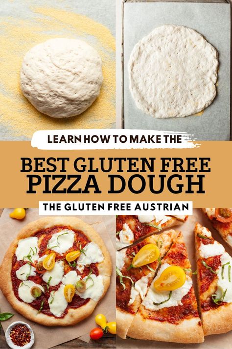 Looking for an easy gluten-free pizza dough recipe that gives you a crispy, tasty crust every time? This ultimate gluten-free pizza dough is perfect for making delicious homemade pizzas with great texture and flavor. It makes one 10-inch gluten-free pizza crust, ideal for a personal pizza or a shared appetizer. Whether you're gluten-free or just want to try something new, this recipe will become a favorite for pizza night! Best Gluten Free Pizza Dough, Gf Pizza Crust Recipe, Gluten Free Pizza Dough Recipe, Gluten Free Pizza Crust Recipe, Gluten Free Pizza Dough, Homemade Pizzas, Gluten Free Dough, Gluten Free Pizza Crust, Gluten Free Pastry