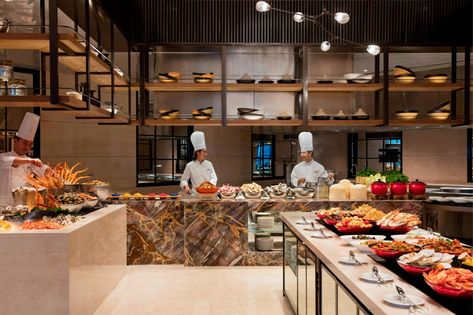 Buffet Counter, Hotel Buffet, Sales Gallery, Western Kitchen, China Restaurant, Dining Buffet, Table Buffet, Buffet Restaurant, Barbecue Restaurant