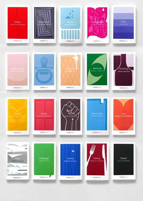 Vintage Minis | The Vintage design team Book Series Cover Design, Lab Drawing, Book Series Design, Book Design Inspiration, Book Cover Design Inspiration, 카드 디자인, Design Brochure, Book Layout, Penguin Random House