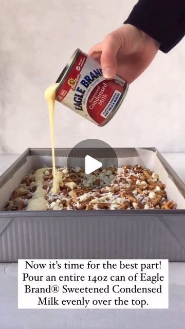 21K views · 1.7K likes | Eagle Brand® Milk - Baking & Recipes on Instagram: "Gingersnap Magic Cookie Bars🪄🍪  We love this delicious twist on our classic Magic Cookie Bars shared by our friend Chrissy at @TheHungryKitchenBlog ♥️👩‍🍳   With a crumbly, buttery, gingersnap crust, white & milk chocolate chips, crunchy pretzels, and a can of Eagle Brand® Sweetened Condensed Milk. Baking up a crowd-pleasing dessert doesn’t get any easier than this! ✨🍪🥨🍫✨   Find the full recipe on our website > www.EagleBrand.com and use the search bar for “Gingersnap Magic Cookie Bars”   https://www.eaglebrand.com/recipe-detail/gingersnapmagiccookiebars" Eaglebrand Milk Recipes, Magic Bars Recipe Eagle Brand, Magic Cookie Bars Eagle Brand, Magic Bars Eagle Brand, Eagle Brand Recipes Condensed Milk, Eagle Brand Magic Cookie Bars, Eagle Brand Recipes, Magic Bars Recipe, Eagle Brand Milk