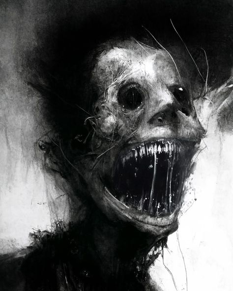 Spending 8 years of schooling and $250k in debt to be a dentist just to look into this mouth, smh.. 😩 #GrimArtistry. #HauntedImagery #SpineChillingSketches Concept Art Tutorial, Arte Punk, Rennaissance Art, Creepy Horror, Knight Art, Goth Art, Dark Art Illustrations, Scary Art, Beautiful Dark Art