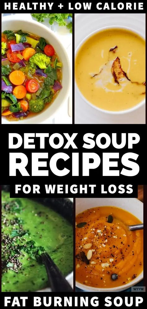 Detox Soup Recipes The best detox soup for weight loss! Perfect for cleanses, these fat flushing detox soup recipes help you lose weight, flatten your belly, and provide the perfect healthy fat flush! Whether you want to lose 10 pounds or find the best flat belly soup for your crockpot, you don’t want to miss these easy clean eating detox soup recipes! #diet #cleaneating #healthyrecipes #healthy #soup Detox Soup Recipes, Healthy Detox Soup, Clean Eating Detox, Fat Burning Soup, Fat Flush, Speed Up Metabolism, Easy Clean Eating, Detox Soup, Best Detox