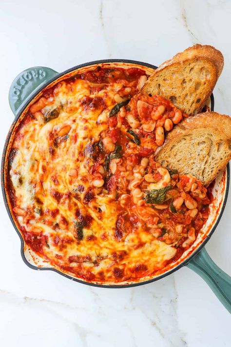 White Bean Tomato Bake, Zucchini Tomato Sauce, White Bean Tomato, Baked Tomato Recipes, Student Meals, Tomato Casserole, Tomato Bake, Spinach Parmesan, Large Zucchini