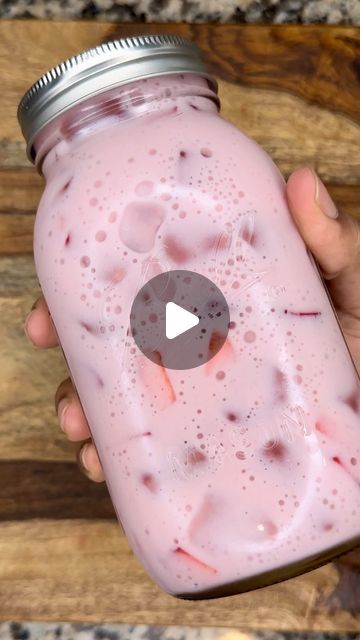 Marquis 😈 on Instagram: "Creamy Strawberry Agua Fresca   Ingredients:  2 1/2 lb. Strawberries, hulled (reserve 1/2 lb.) 3 c. Water 4 c. Milk 1 can (14.5 oz.) Sweetened Condensed Milk Ice, for serving   Instructions:   Rinse, and hull 2 pounds of strawberries. Dice, and reserve remaining half pound for garnish.   To blender, add 2 pounds of strawberries, and 3 cups of water. Blend until smooth. Pour blended strawberries through a wire mesh strainer, set aside.   To a pitcher, combine condensed milk, milk, blended strawberry purée and the remaining half pound of strawberries. Mix, until everything is incorporated.   Chill for 1-2 hours. Serve over ice, enjoy!   #aguafresca #mexicanfood" Strawberry Condensed Milk Drink, Strawberries And Condensed Milk, How To Make Strawberry Juice, How To Make Strawberry Water, Agua Fresca Strawberry, Strawberry Milk Drink, Strawberry Agua Fresca, Strawberry Drink Recipes, Healthy Strawberry Recipes