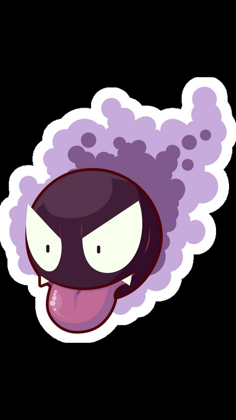 Gastly Pokemon Art, Halloween Playground, Pokémon Sleeve, Gengar Aesthetic, Pokemon Ghost Type, Poison Type Pokemon, All Pokemon Types, Poison Pokemon, Pokemon Types