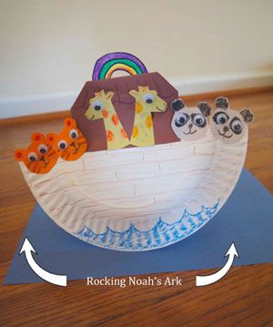 kids Noah's Ark craft                                                       … Bible Projects, Noahs Ark Craft, Ark Craft, Sunday School Projects, School Prayer, Children's Church Crafts, Bible Story Crafts, Sunday School Crafts For Kids, Bible School Crafts