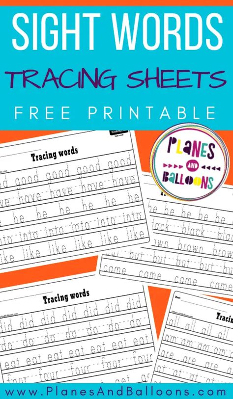 Sight Word Tracing - Dolch Sight Words For Kindergarten Sight Words Writing Worksheets, Writing Activities For Kindergarten Free, Free Printable Tracing Worksheets, Free Printable Sight Words, Site Words Kindergarten, Sight Words Kindergarten Printables, Printable Sight Words, Dolch Sight Word Activities, Reading Websites