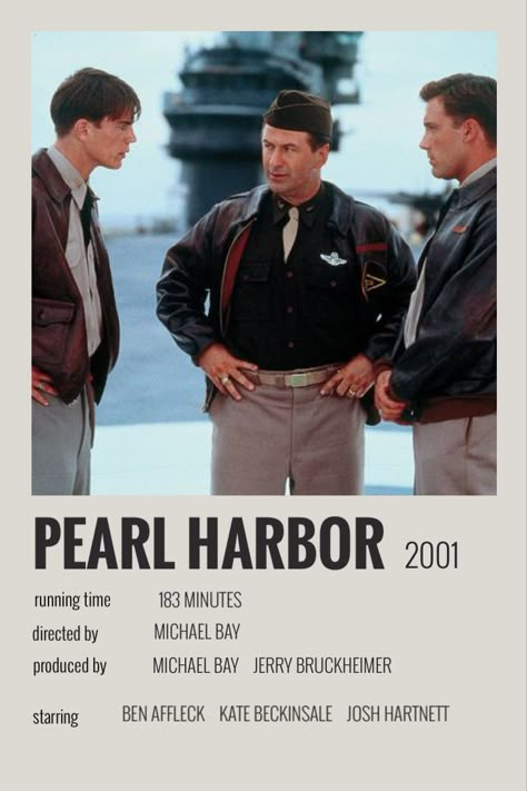 Pearl Harbour Movie, Josh Hartnett Pearl Harbor, Danny Walker, Pearl Harbor Movie, Minimalist Polaroid Poster, Pearl Harbour, Movie Collage, Josh Hartnett, Movie Nerd